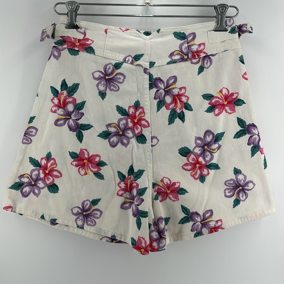 Vintage 90’s sostanza floral hibiscus print skort - Picture 2 of 9